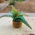 Aloe Vera Plant, Beaded,  Decoration,  Ornament, Accessory. Handmade