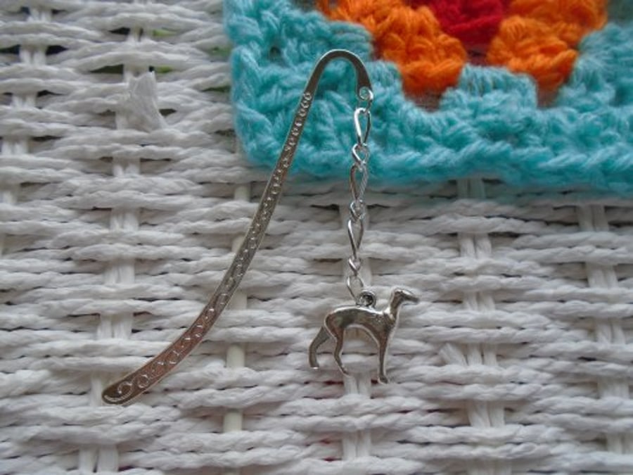 Silver Plated Greyhound Bookmark 