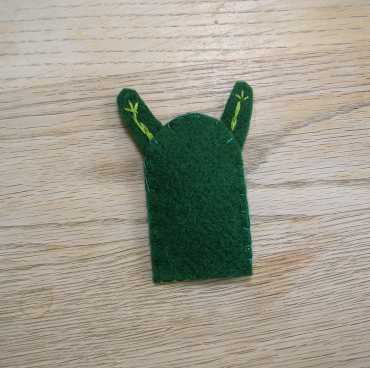Zombie finger puppet Folksy