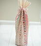 Tea and Roses Drawstring Bag Bottle Bag  - Image 1