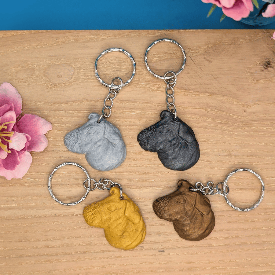 Skinny Pig Keyring, Guinea Pig Keychain