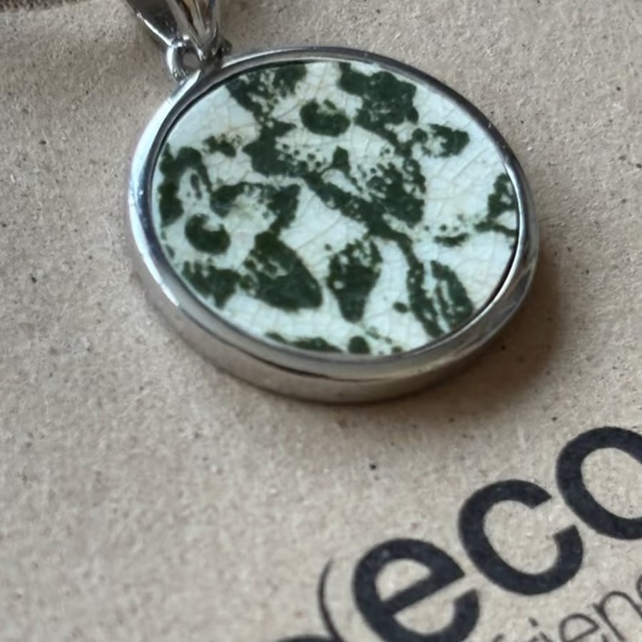 Handmade Pendant, Unique, Eco Friendly gifts, Sterling Silver.