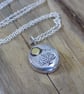 Sterling silver and brass 'Mighty oak' pendant  - Image 2