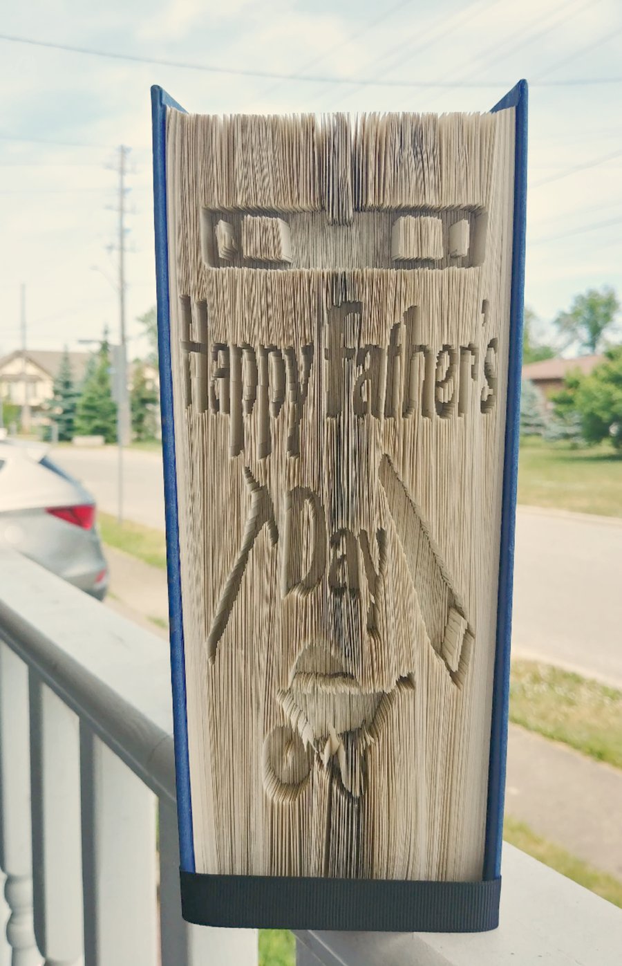 Happy Father's Day Tools CUT & FOLD Book Folding Pattern - EMAILED PDF PATTERN