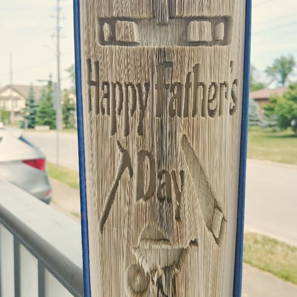Happy Father's Day Tools CUT & FOLD Book Folding Pattern - EMAILED PDF PATTERN