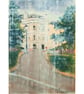 Devonport Park  Plymouth Original Mixed Media Painting on Yupo paper Mounted - Image 1