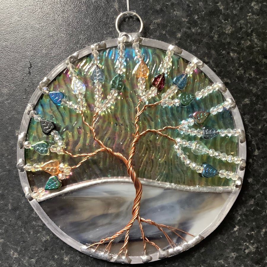 Very leafy tree of life suncatcher