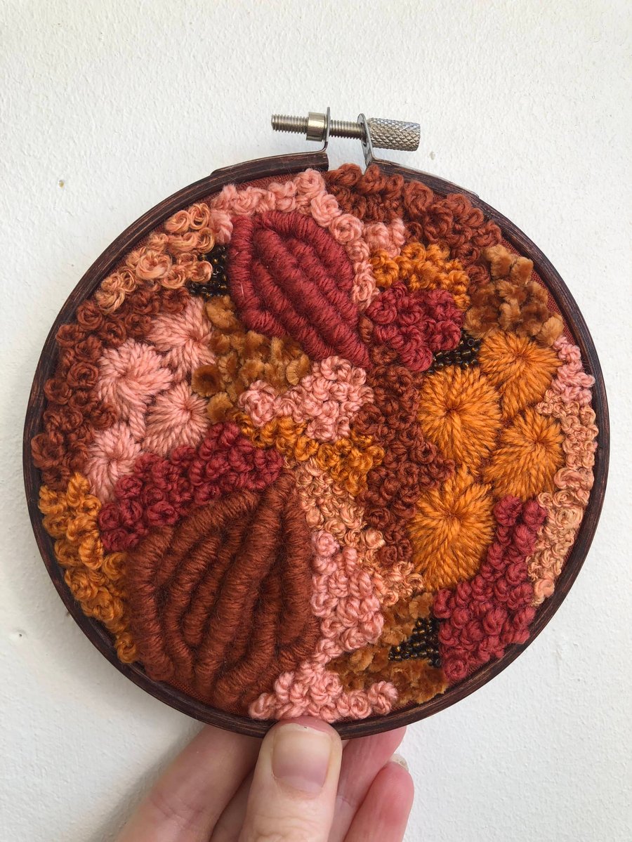 Autumn calls a 5 inch art piece 