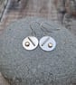 Sterling Silver Disc Earrings with 9ct Gold - JBJ1034 - Image 2