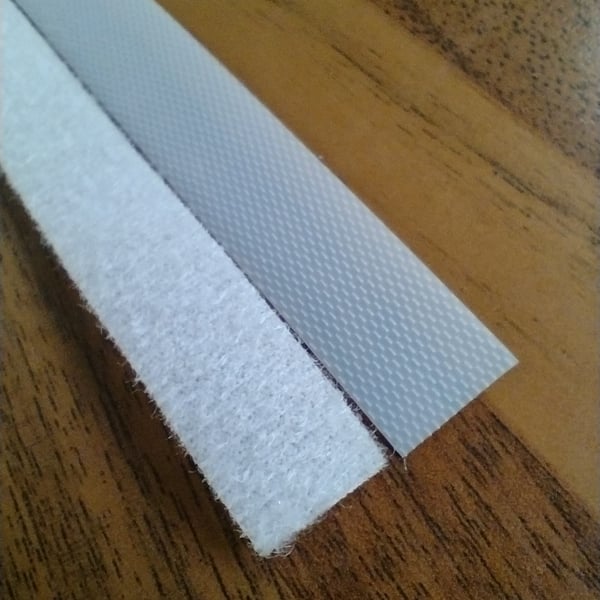 Micro Super Thin Slim Hook and Loop strips 12.5mm wide, 1m long