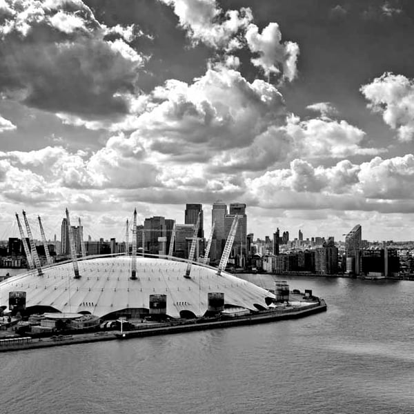 O2 Arena Millennium Dome Canary Wharf London Docklands Photograph Print