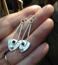 Thames garnet spear earrings - Image 4