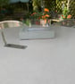 Handcrafted Concrete Tabletop Fire with Glass Surround – 14 x 8 Inch  - Image 3