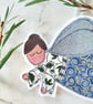 Blue Christmas Fairy Tree Ornament - Image 3