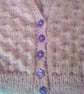 V Neck Basketweave Cardigan for a Baby, Baby Shower Gift, Custom Make - Image 4