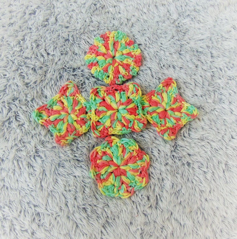Washable Face Cloths, Make-up Remover Pads, Soft Cotton Rounds, Crochet Pads