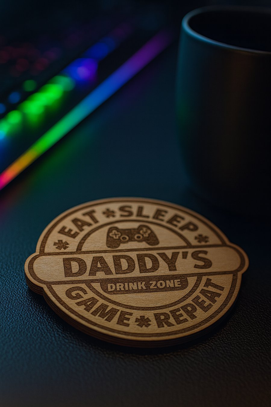 Personalised gaming coaster