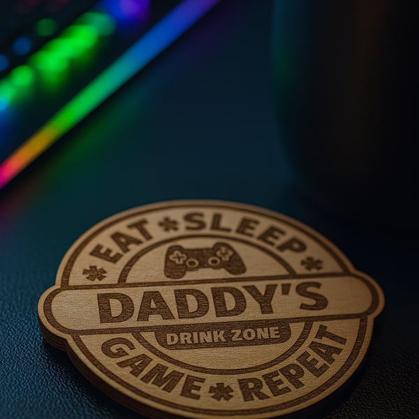 Personalised gaming coaster