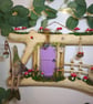 Handcrafted Fairy Gnome Door - Enchanted Woodland Scene with Sven