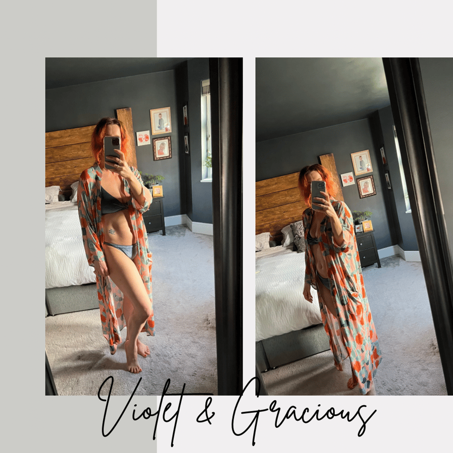 Kimono with Mandarin Collar . Kaftan . Robe . Dressing Gown . Beachwear