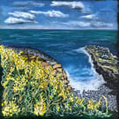 'Gorse' 10x10" Print of Oil Pastel Painting