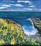 'Gorse' 10x10" Print of Oil Pastel Painting