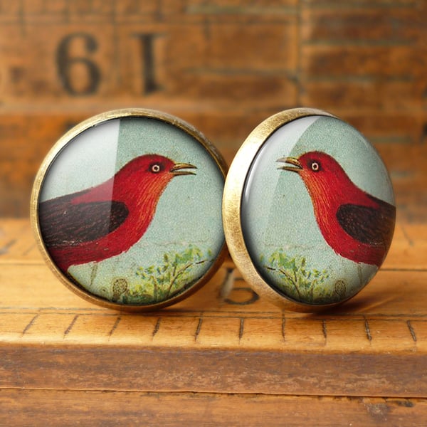 Red Bird Cufflinks (TB06)