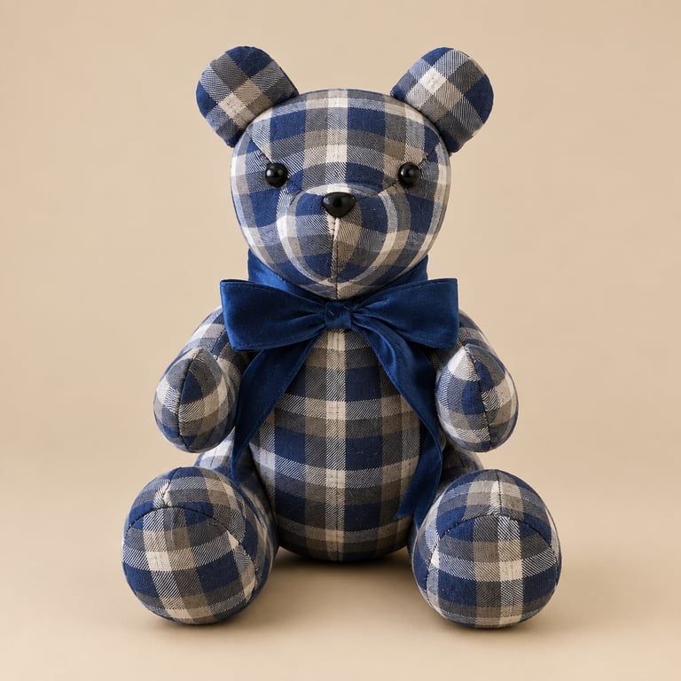 Handcrafted Memory Bear - Made From Loved Ones Clothing