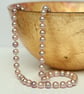 Pink with a Touch of Lavender Round Freshwater Pearl Necklace