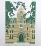 Meadow Building, Christ Church - Oxford linoprint - Image 1