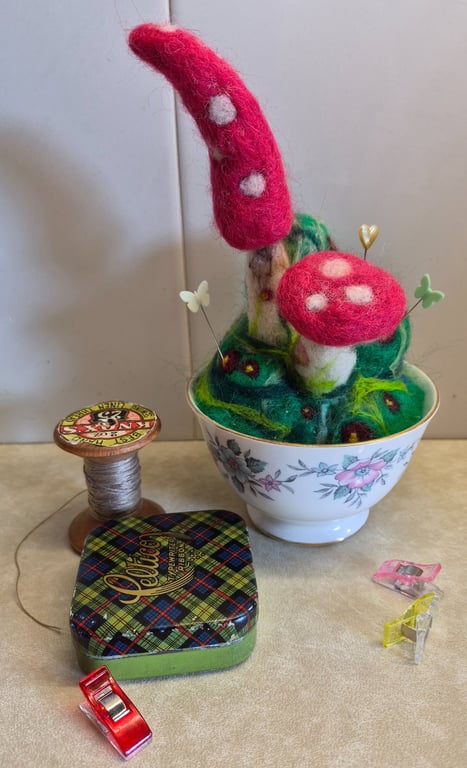 Large Double Toadstool Pincushion 