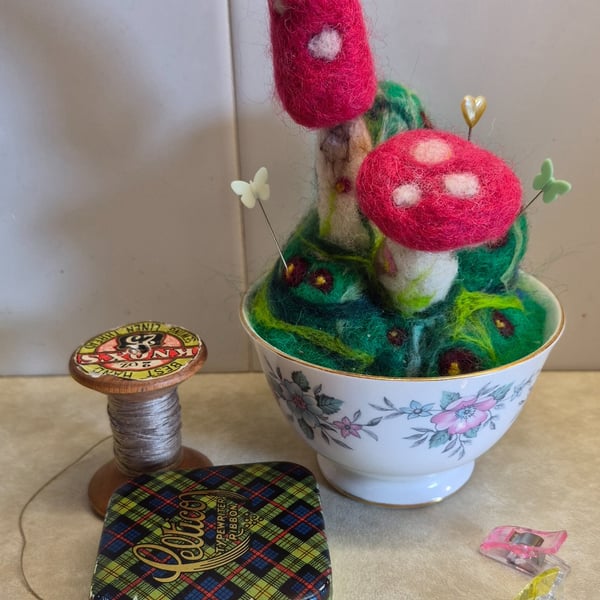 Large Double Toadstool Pincushion 