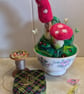 Large Double Toadstool Pincushion 