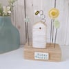 Wooden Beehive With Clay Flower Garden and Bee 'Sunny Garden'