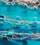 necklace, blue and purple, handmade - Image 7