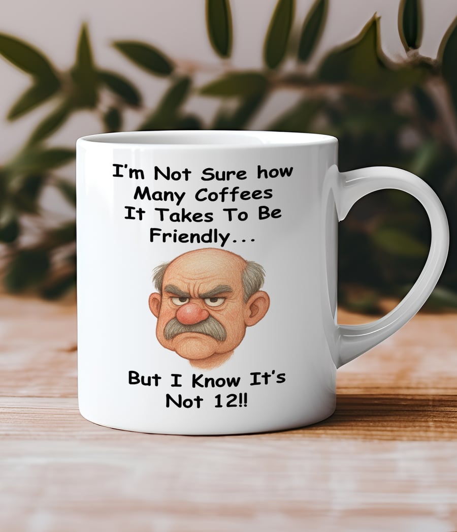 Funny Coffee Mug for Grumpy People  Antisocial Mug  Coffee Lover Gift 