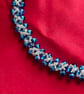 Handmade Royal Blue Beaded Necklace – A Sparkling Statement Piece - Image 5