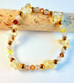 Citrine, Hematite, Agate & Crystal Bracelet, November Birthstone Jewellery Gift
