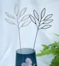 Stained Glass Leaves - Handmade Wild Flowers - BLACK - Image 1