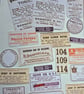 Vintage Pharmacy Labels, Die Cuts.
