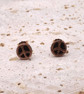 Copper Peace Sign Stud Earrings, 7th Anniversary, Peace & Harmony Lovers Gift. - Image 6