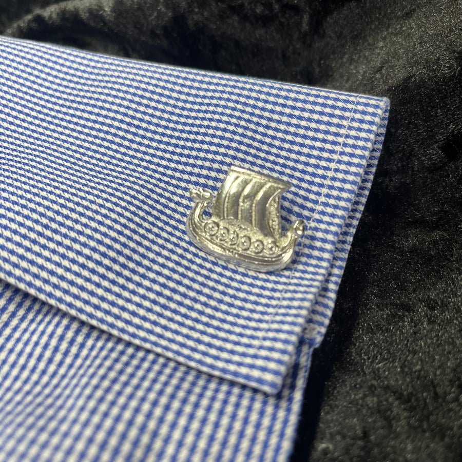 Viking Longship Cufflinks