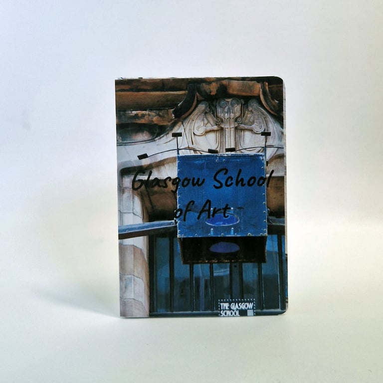 Mini A7 Photo Zine, Glasgow School of Art , eight of my own photographs