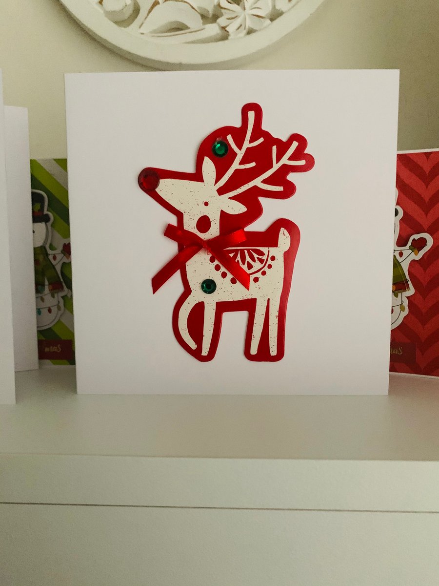 Reindeer Christmas Card 