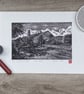 Clough Hey Terrace, Marsden. Limited Edition linoprint. - Image 2