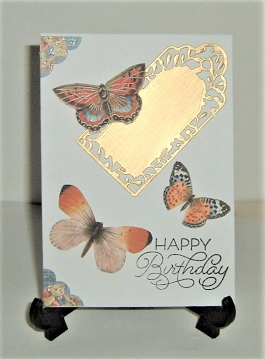 hand crafted greetings card ( ref F 370)