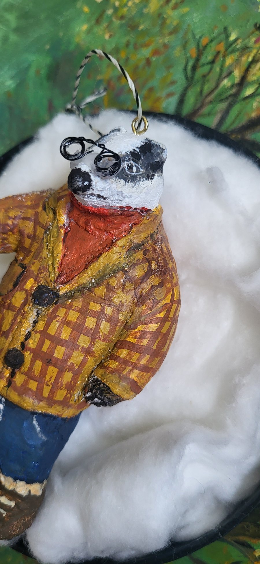 Wind in the Willows, Mr Badger hanging decoration, ornament 