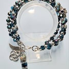Handmade Three Strand Stack Jasper Bracelet 
