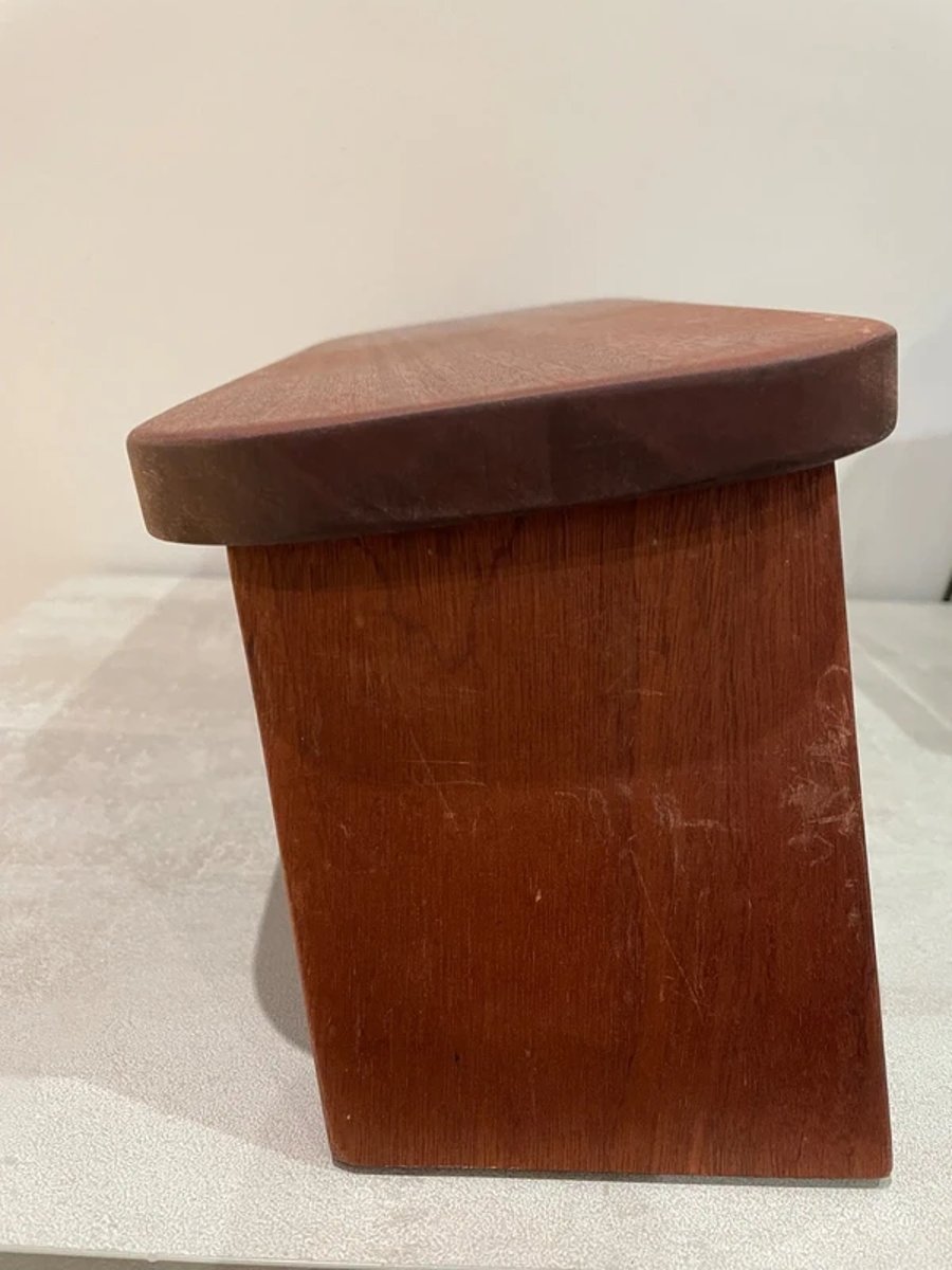 Folding Meditation Stool in Teak plus Carry Bag