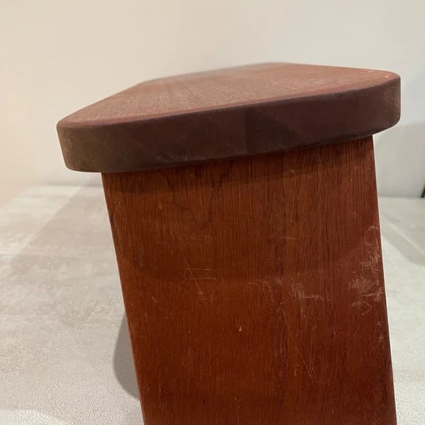 Folding Meditation Stool in Teak plus Carry Bag